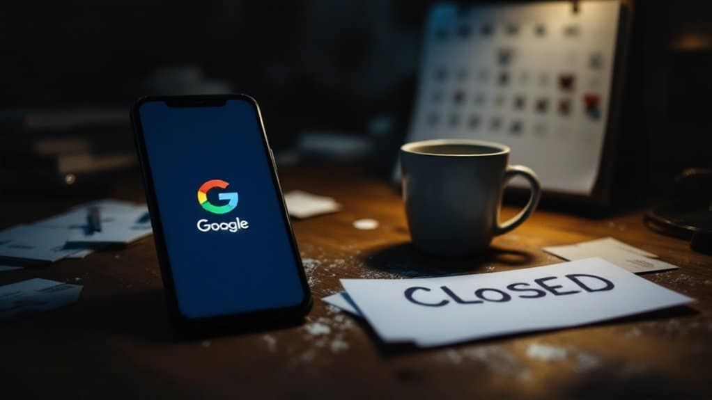 business account google lost