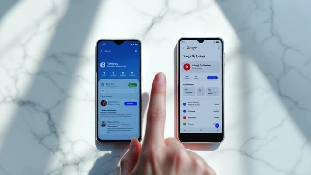 facebook google my business linking